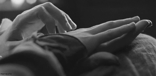 Affectionate hand hold gif