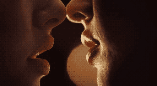 Almost Kissing Passionately GIF