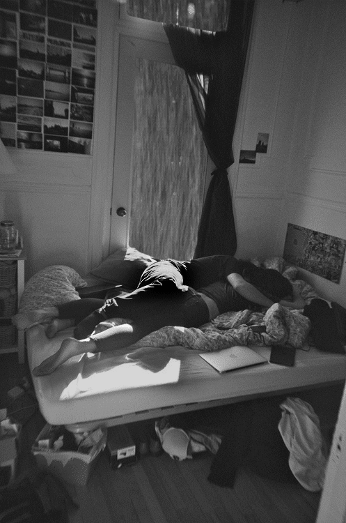 Bedroom cuddle while it's raining gif