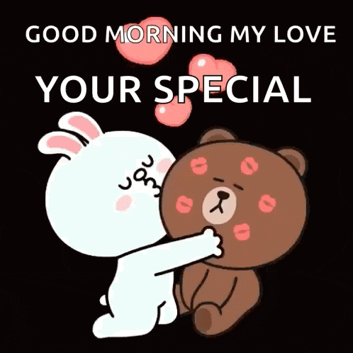 Good Morning Kiss Bunny GIF
