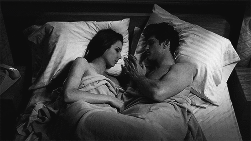 Couple Hand Holding In Bed GIF
