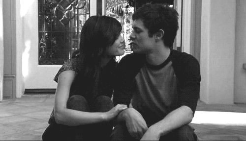 Flirty Almost Kiss GIF