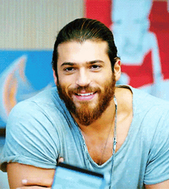 Flirty Smiling Man Beard GIF