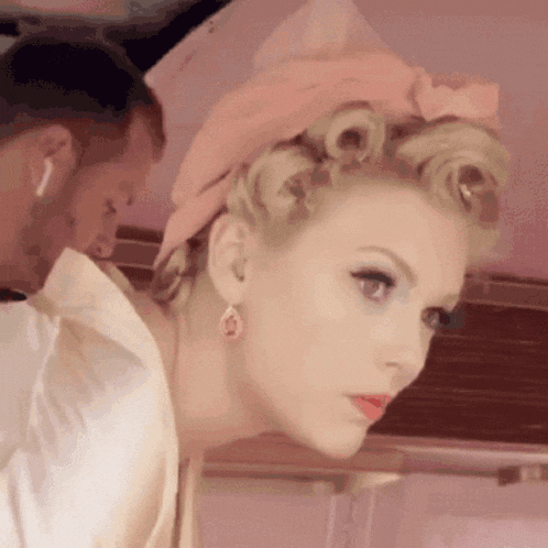 Flirty Forehead Kiss GIF