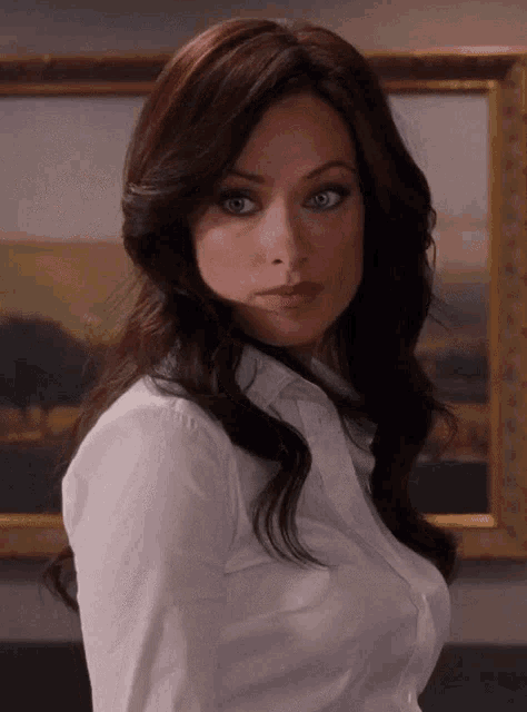 Flirty Woman Glance Turn Head GIF