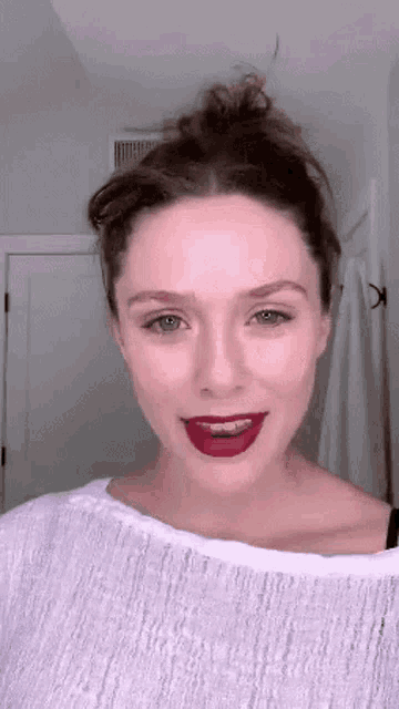 Flirty Woman Playful Smile GIF