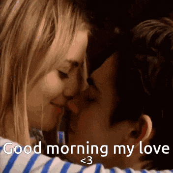 Forehead Touching Good Morning Kiss GIF