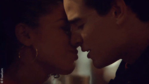Forehead Touching Before Kiss GIF