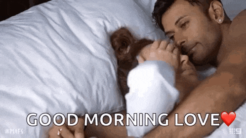 Good Morning Cuddles And Hair Stroking GIF