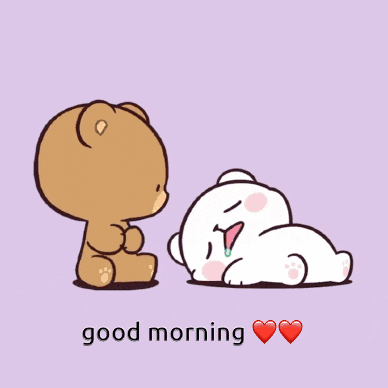Good Morning Kiss Cute Bear GIF
