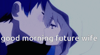 Good Anime Morning Future Wife Kiss GIF