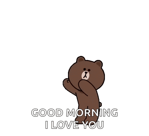 Good Morning I Love You Bear GIF