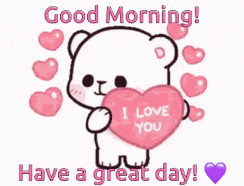 Good Morning I Love You Bear GIF