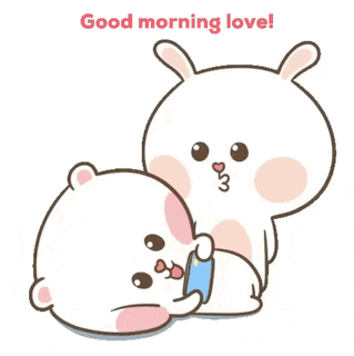 Good Morning Kisses Cute Animal GIF