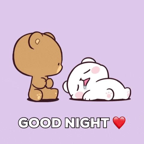 Good Night Bears Cuddling GIF