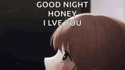Good Night Honey I Anime Love You GIF