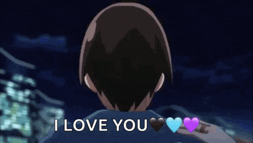 I Anime Love You Romantic Night GIF