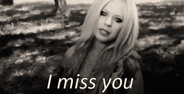 I Miss You Romantic Black White GIF