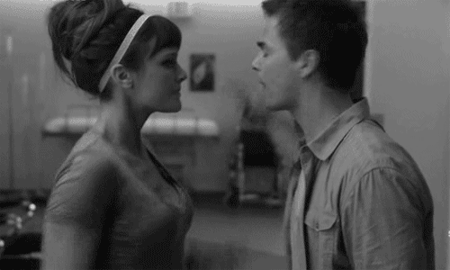 Intense Eye Contact Couple GIF