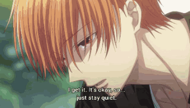 Intense Anime Forehead Kiss With Affection GIF