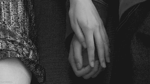 Intertwined Hands Caressing Affectionately GIF