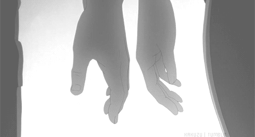 Intertwined Anime Hands Loving Affection GIF