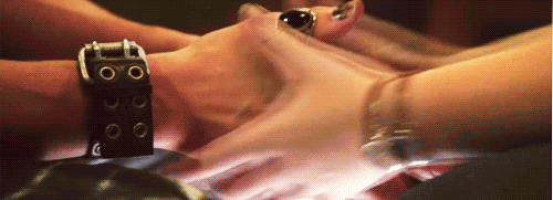 Intertwined Hands Playful Romance GIF
