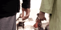 Intertwined Hands Showing Affection GIF