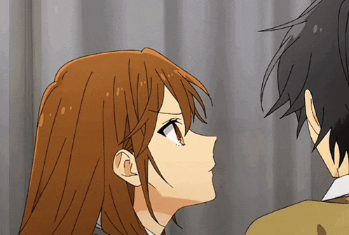 Anime Intimate Forehead Kiss Affection GIF