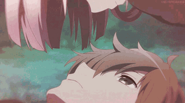 Anime Intimate Gaze Between Lovers GIF