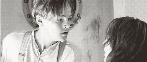 Leonardo Dicaprio romantic kiss gif