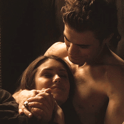 Look up from lap kiss gif
