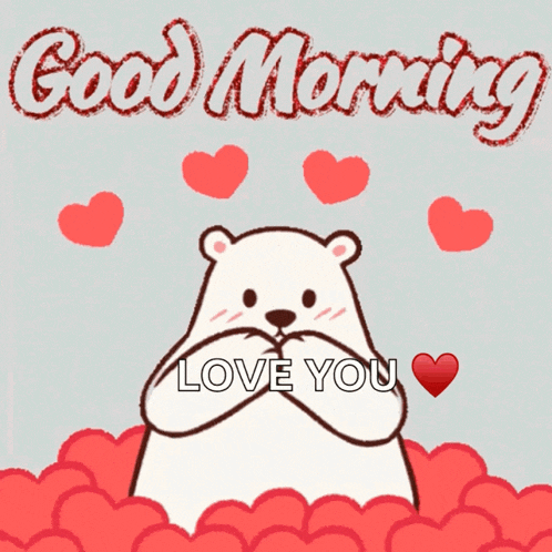 Loving Bear Says Good Morning GIF