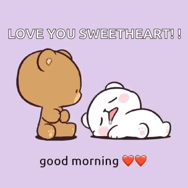Loving Bear GIF Good Morning Sweetheart