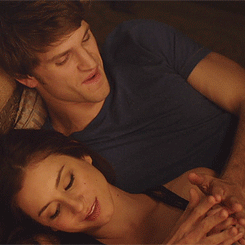 Loving Couple Cuddling Intimately GIF