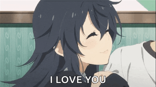 Anime Loving I Love You Kiss GIF