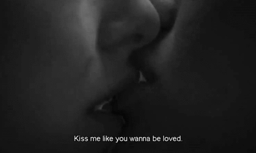 Passionate Almost Kiss GIF