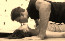 Passionate Almost Kiss GIF