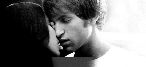 Passionate Black And White Kiss GIF