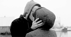 Passionate Black And White Kiss GIF