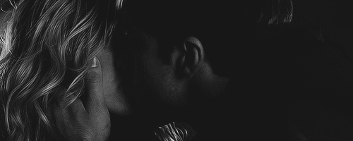 Passionate Black And White Kiss GIF