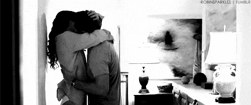 Passionate Black And White Kiss GIF