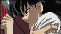 Anime Passionate Close Embrace Kiss GIF