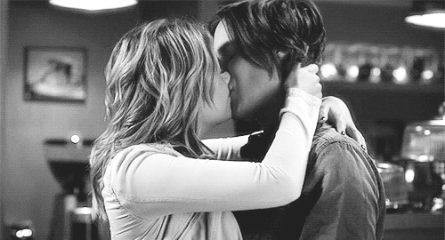 Passionate Couple Kissing Intimately GIF