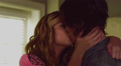 Passionate Couple Kissing Intimately GIF