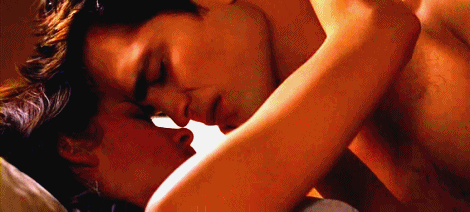 Passionate Couple Leaning For A Kiss GIF