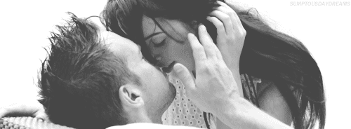 Passionate Couple Sharing A Tender Kiss GIF