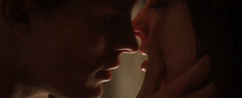 Passionate Face Hold Kiss GIF