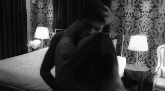 Passionate Intimate Kiss In Bed GIF