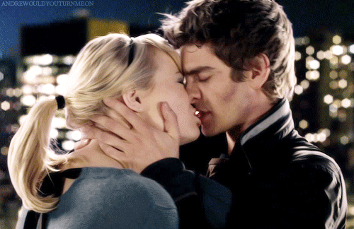 Passionate Intimate Kiss Under City Lights GIF